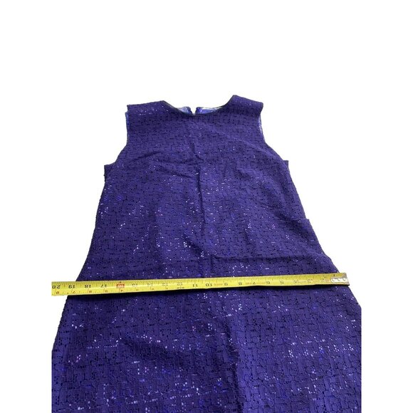 Purple Dress by Designer Elie Tahari Elegant Mini Full Coverage, Women's Size 8 - Picture 4 of 12